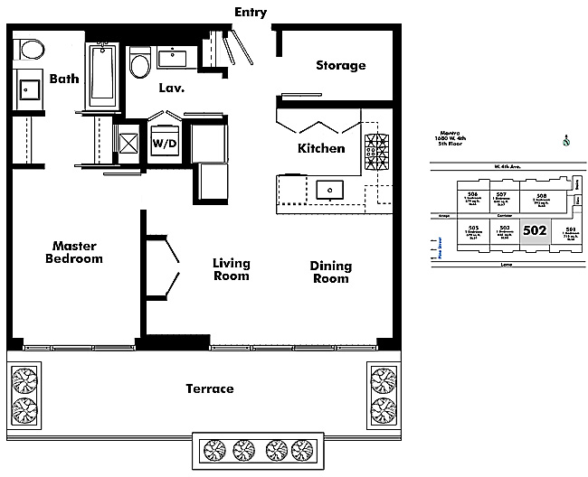 Floor plan 502