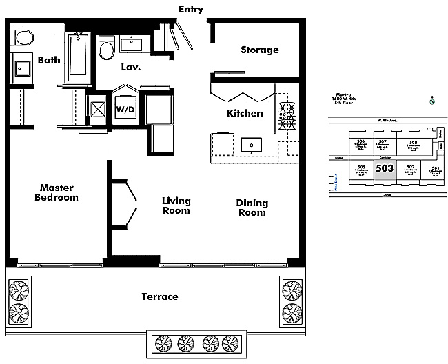 Floor plan 503