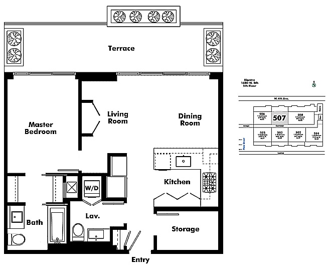 Floor plan 507
