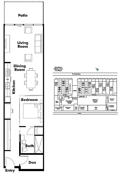 Floor plan 105