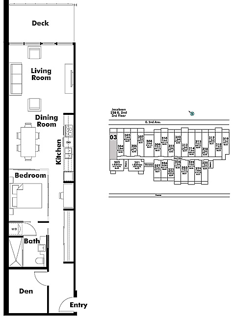 Floor plan 203