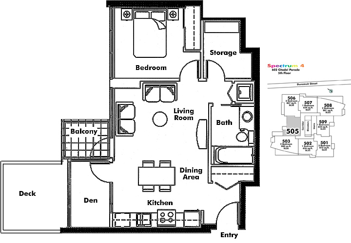 Floor plan 505