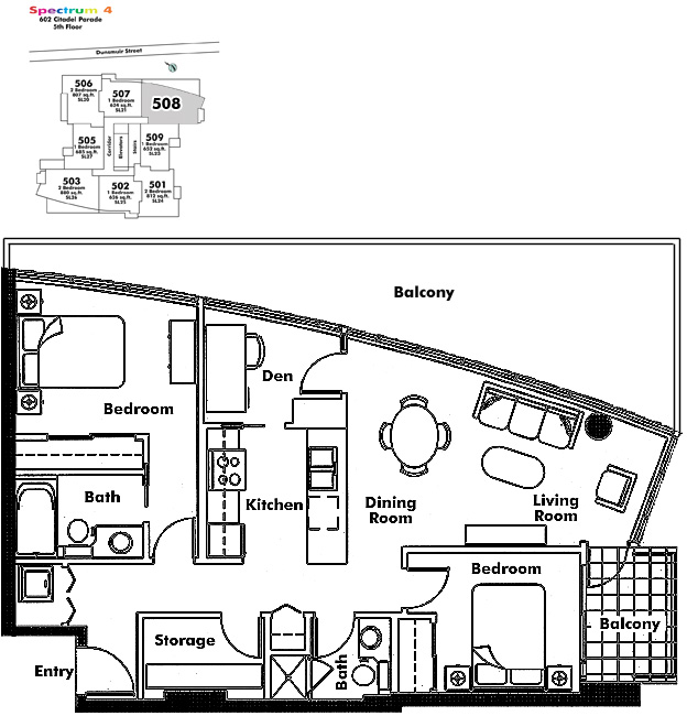 Floor plan 508