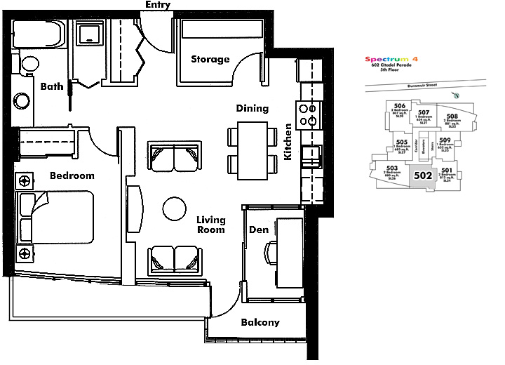 Floor plan 502