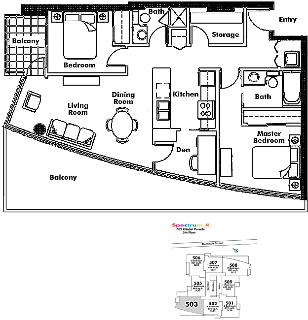 Floor plan 503