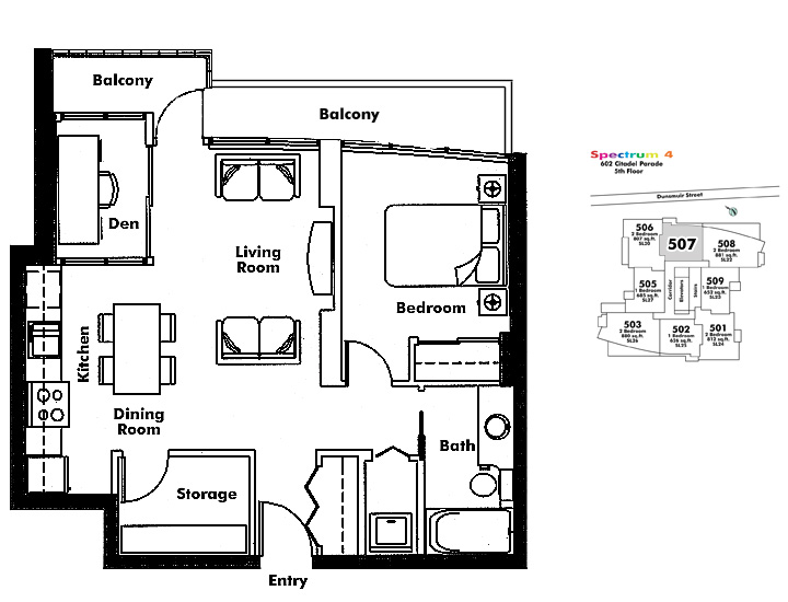Floor plan 507