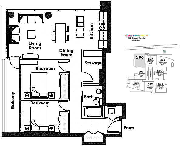Floor plan 506