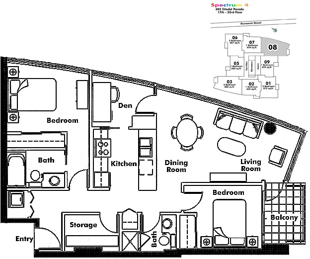 Floor plan 708