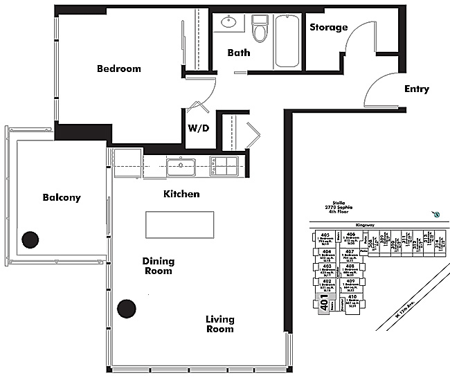 Floor plan 401