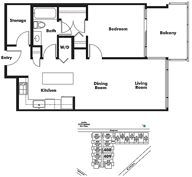 Floor plan 408