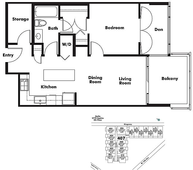 Floor plan 407