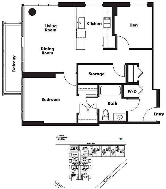 Floor plan 405