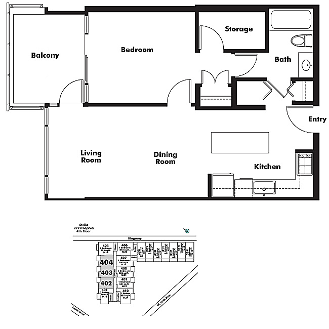 Floor plan 402
