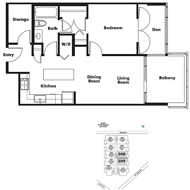 Floor plan 509