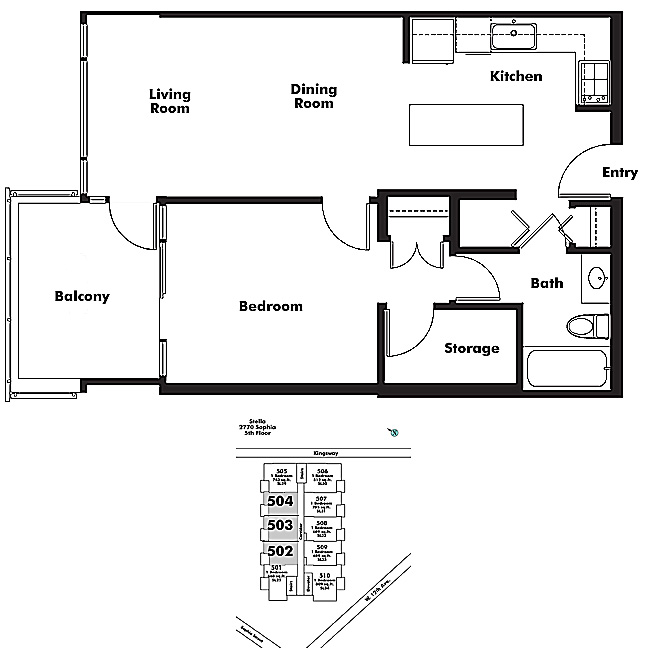 Floor plan 504