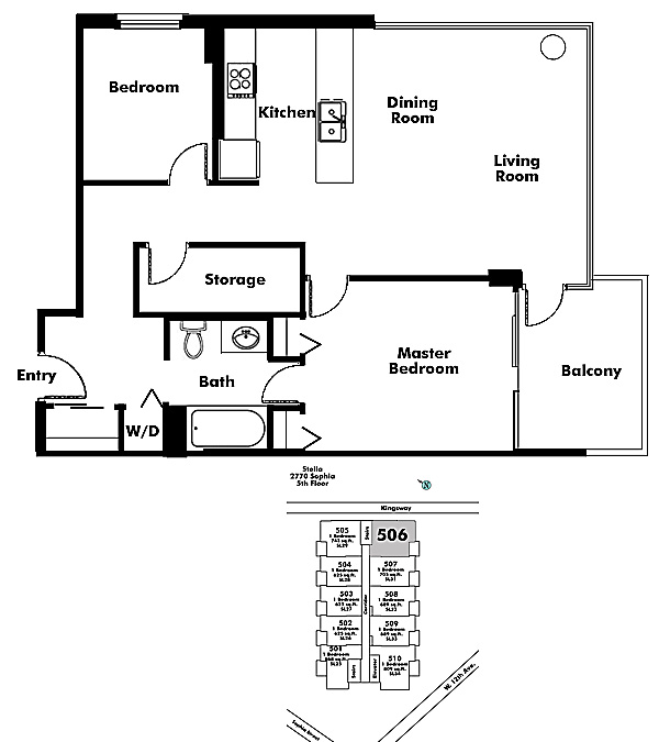 Floor plan 506