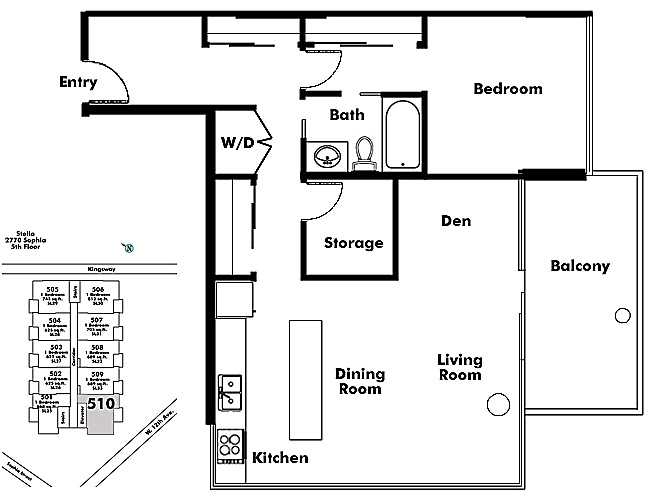 Floor plan 510