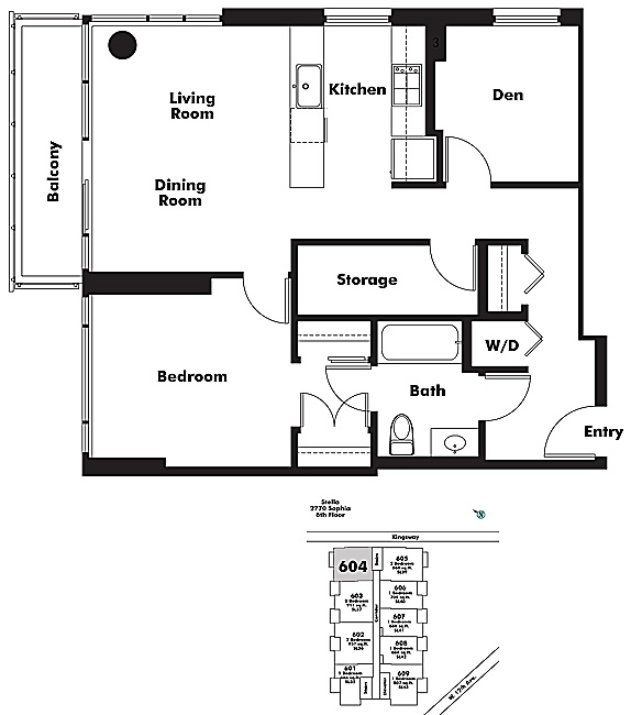 Floor plan 604