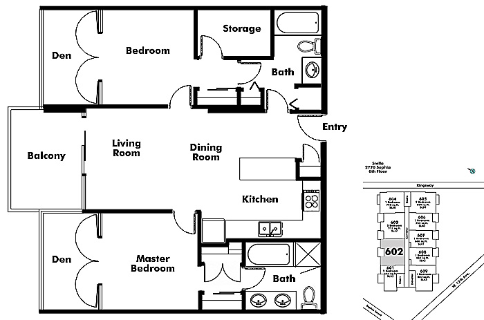 Floor plan 602