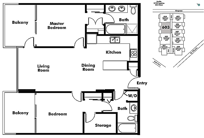 Floor plan 603