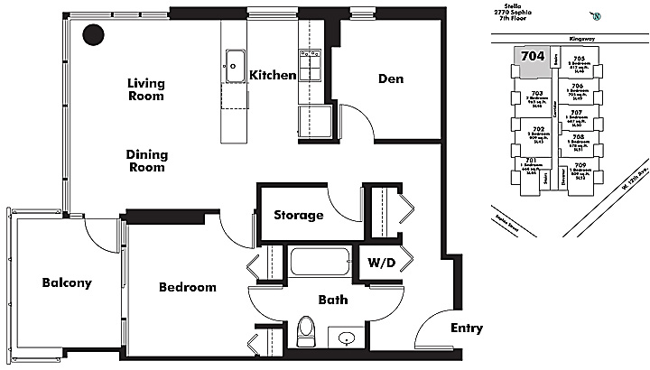 Floor plan 704