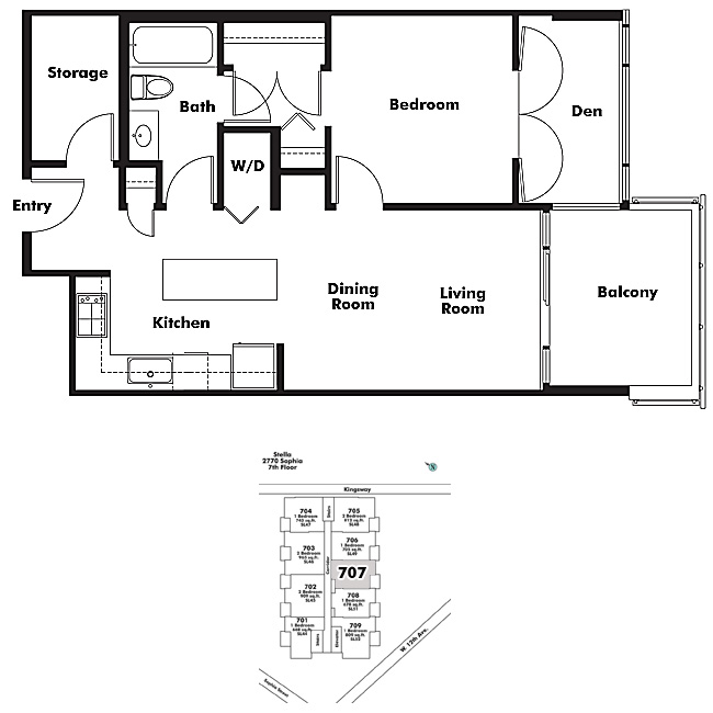 Floor plan 707