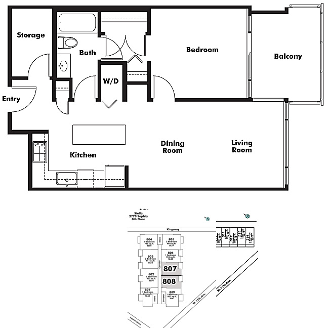 Floor plan 807