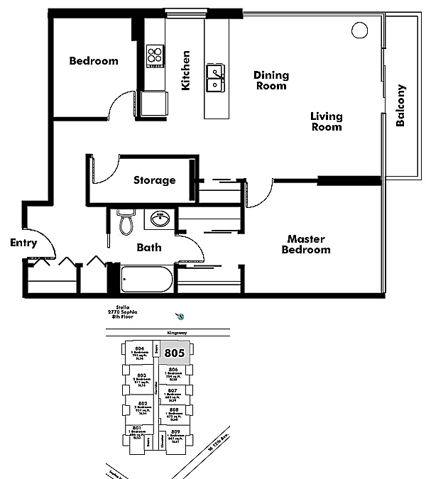 Floor plan 805