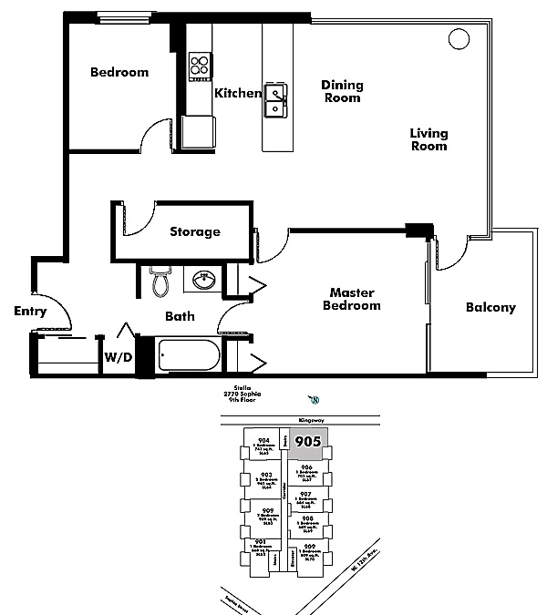 Floor plan 905