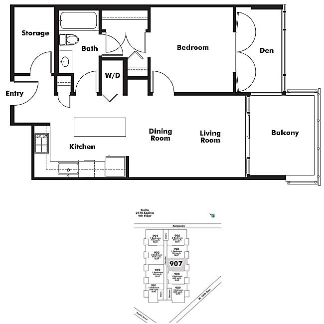 Floor plan 907