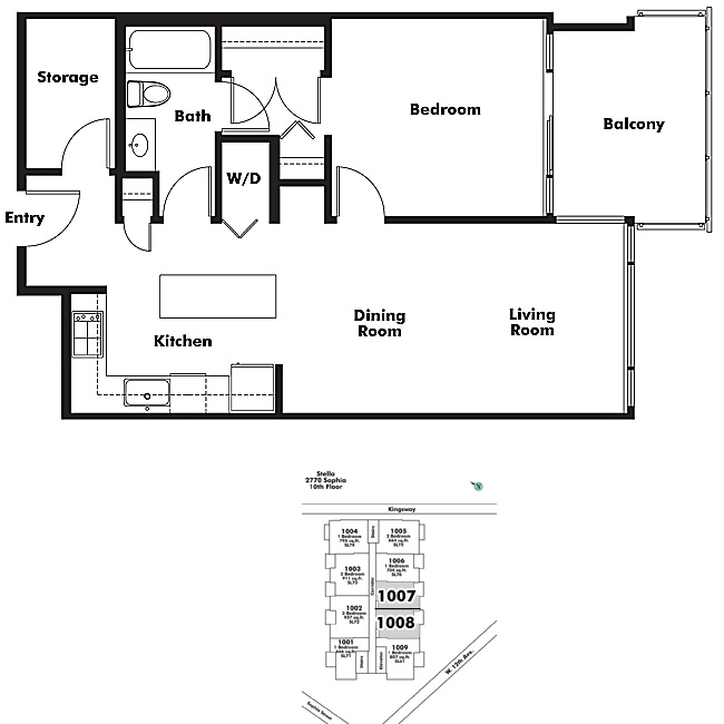 Floor plan 1008