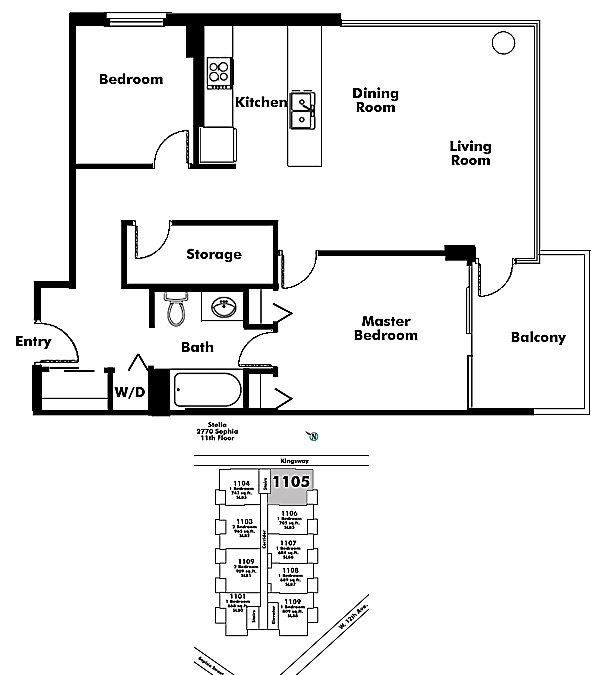 Floor plan 1105