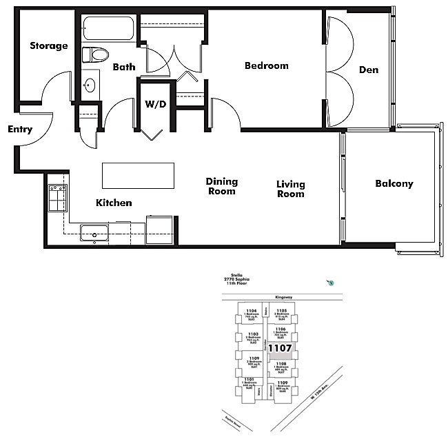 Floor plan 1107
