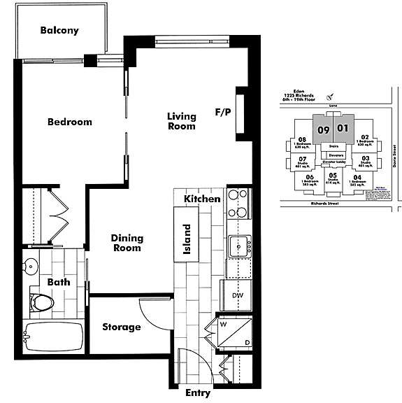 Floor plan 409