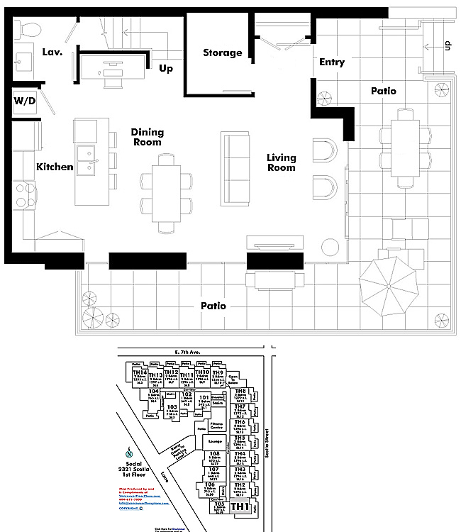 Floor plan TH101
