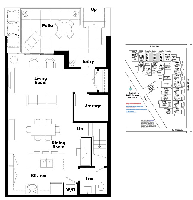 Floor plan TH110