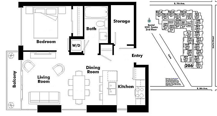 Floor plan 206