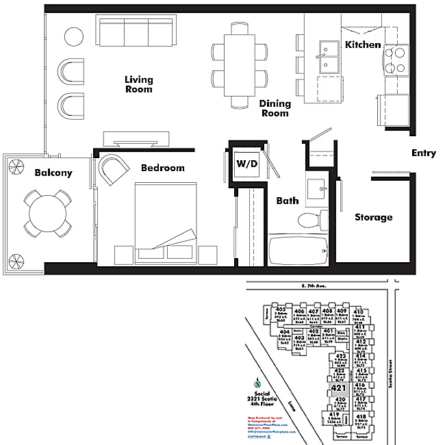 Floor plan 421