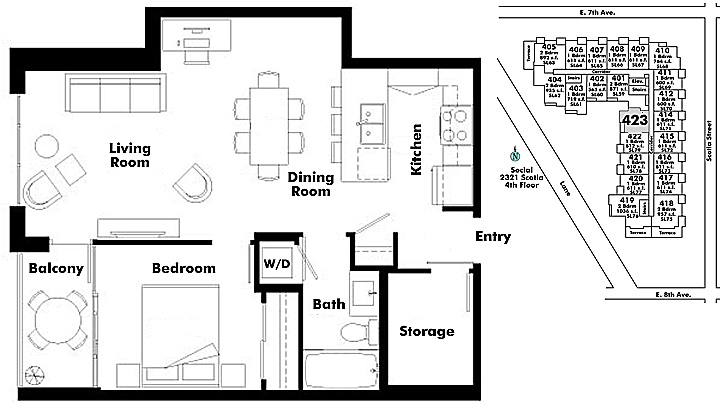 Floor plan 423