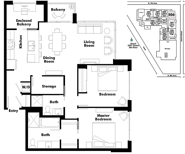 Floor plan 506