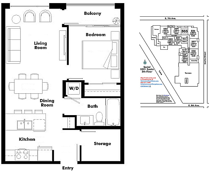 Floor plan 505