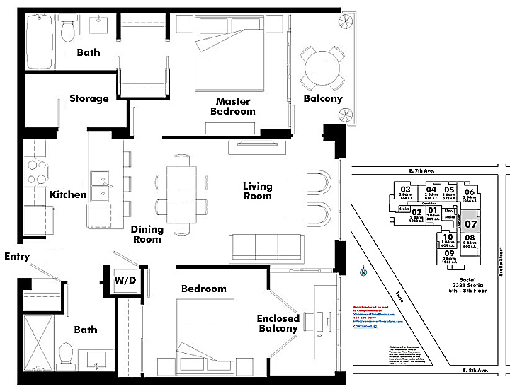 Floor plan 607
