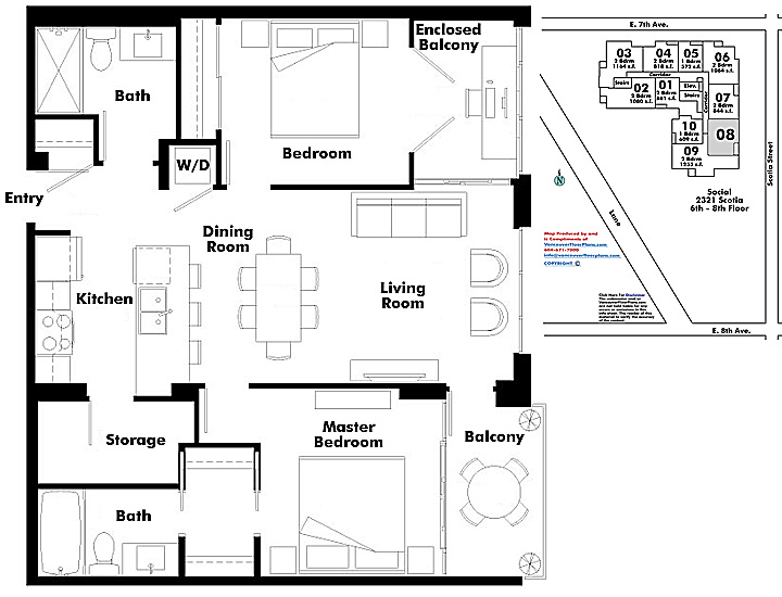 Floor plan 608