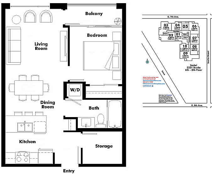 Floor plan 605