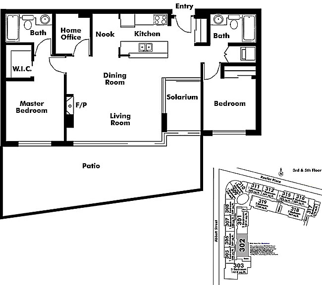 Floor plan 302