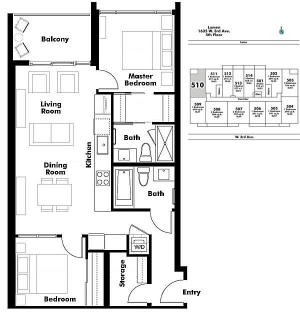 Floor plan 510