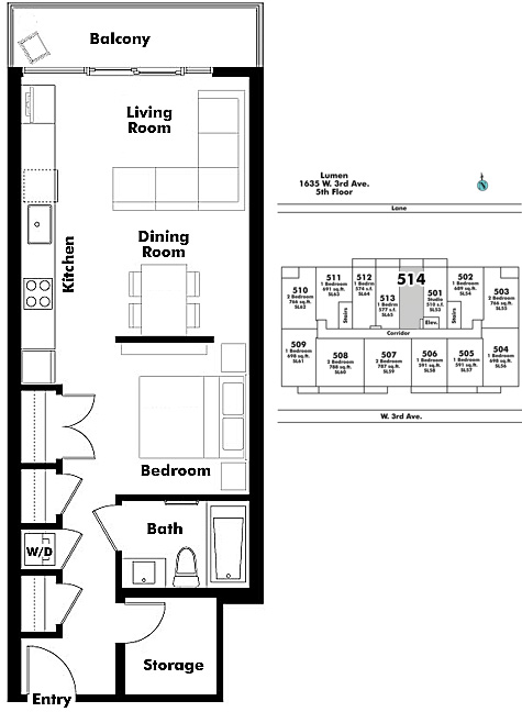 Floor plan 514