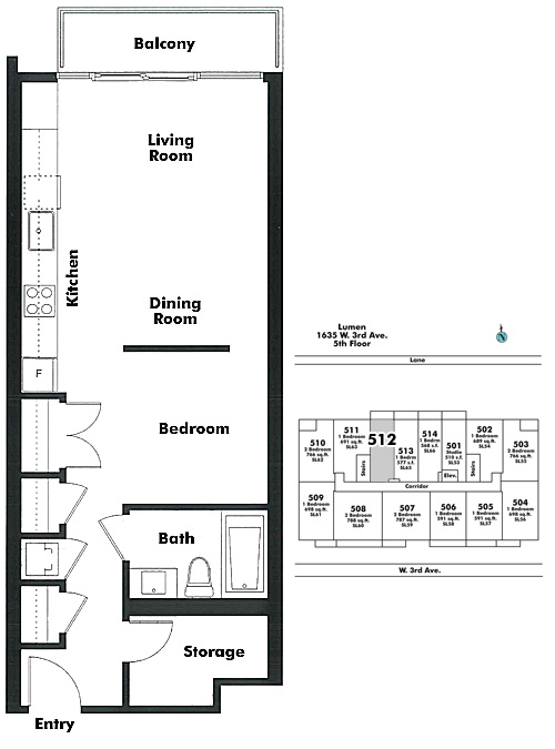 Floor plan 512