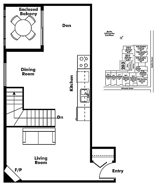 Floor plan 203