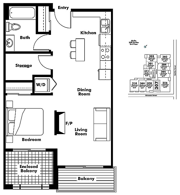Floor plan 307
